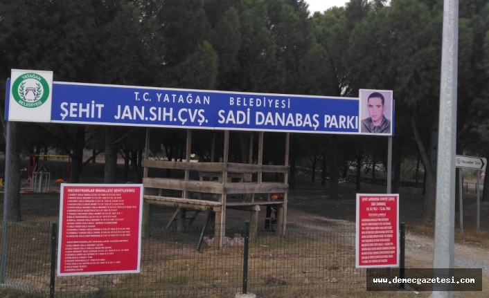 Yatağan Belediyesi, şehidin ismini parkta yaşattı