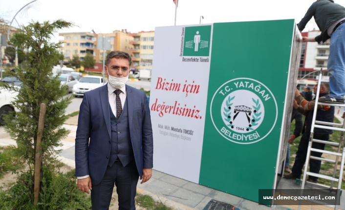 Yatağan’da koronavirüse karşı ’Dezenfekte Tüneli’