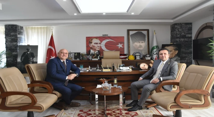 Kaymakam Ali Argama’dan Başkan Mesut Günay’a Geçmiş Olsun Ziyareti