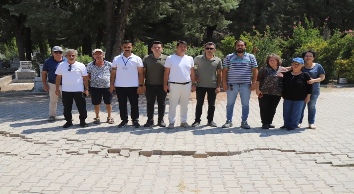 Turgut Mahallesi Mezarlığında Zemin Bozulmaları Tespit Edildi