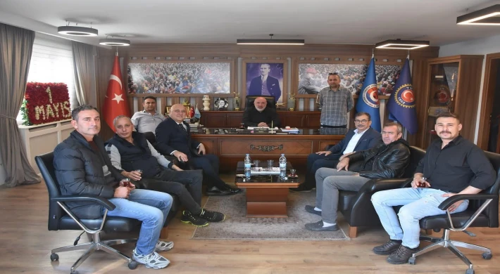YATAĞAN BELEDİYE BAŞKANI MESUT GÜNAY’DAN TES-İŞ ŞUBESİNE ZİYARET