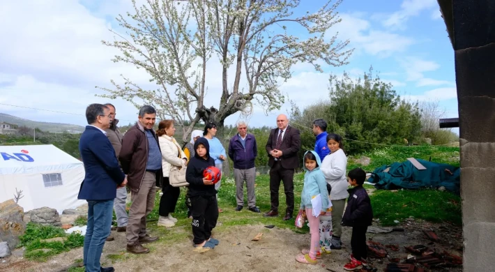 BAŞKAN GÜNAY’DAN YANGINZEDE AİLELERE ZİYARET