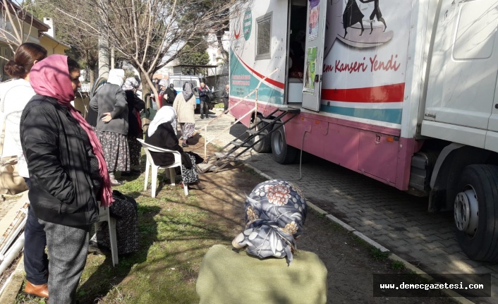 Gezici mamografi aracında meme kanseri taraması