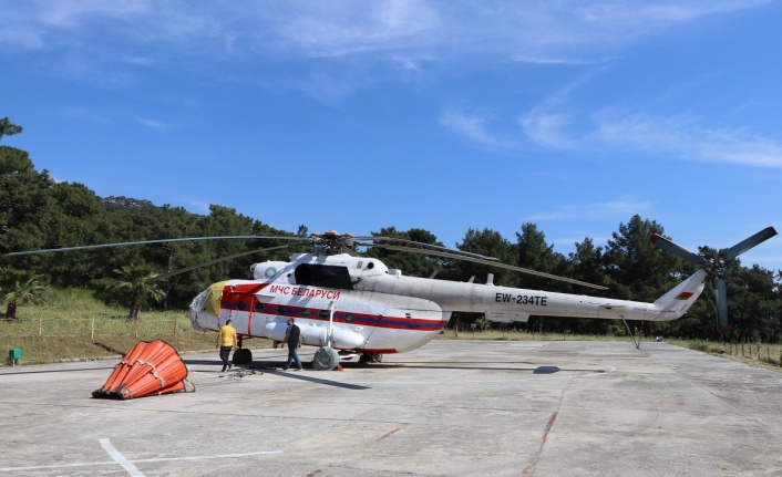 Muğla’da ilk yangın helikopteri Marmaris’te göreve başladı