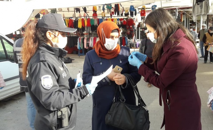 Polisler, KADES hakkında bilgilendirdi