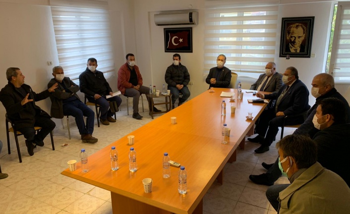 Özcan, Milas Şoförler ve Otomobilciler Odasını ziyaret etti