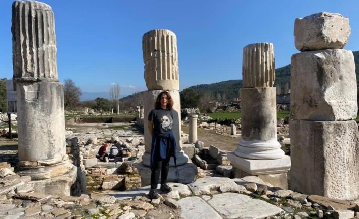 Eurovision Şampiyonu Erener, Stratonikeia’ya hayran kaldı