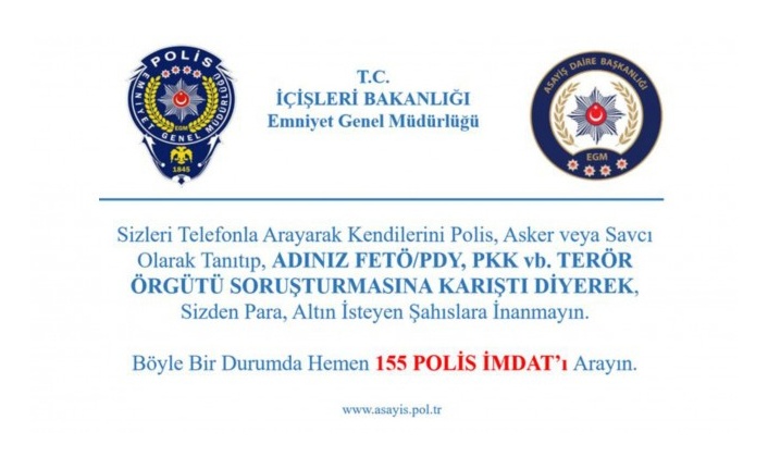 İletişim yoluyla dolandırıcılığa dikkat!