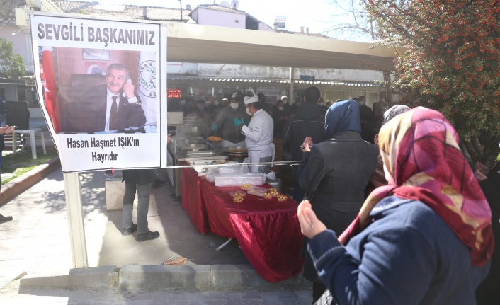 Merhum Işık için lokma hayrı yapıldı