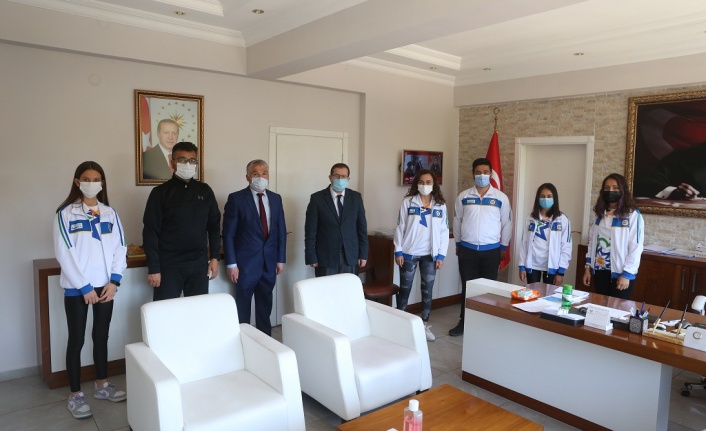 Başarılı okçulardan Kökçü’ye ziyaret