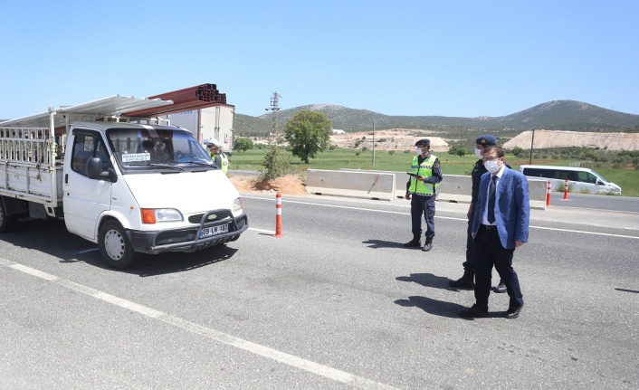 Kaymakam Kökçü, uygulama noktasını denetledi
