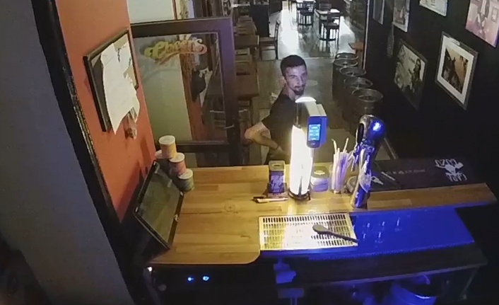 Barda hırsızlık kameralara yansıdı