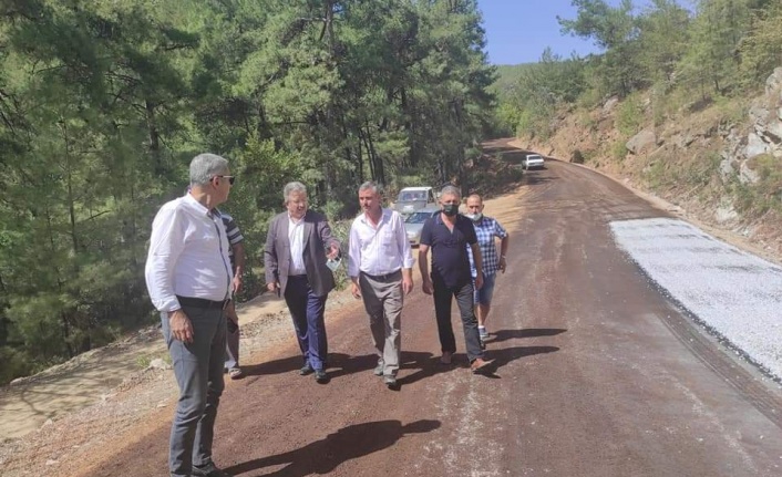 CHP Yatağan İlçe Başkanlığı Yol Yapım Çalışmalarını Yerinde İnceledi
