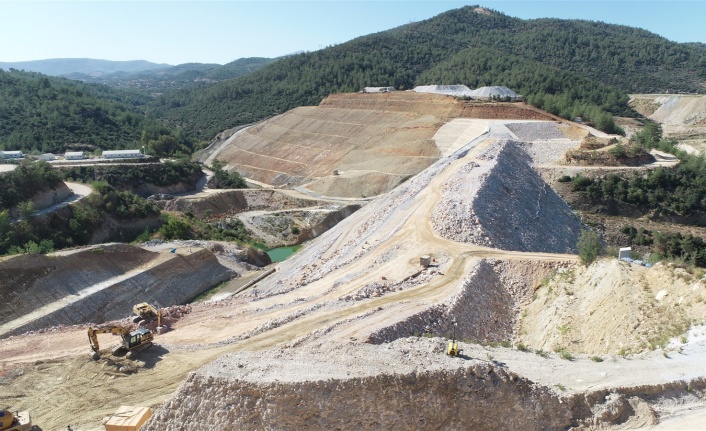 Muğla Yatağan Girme Barajı Yükseliyor