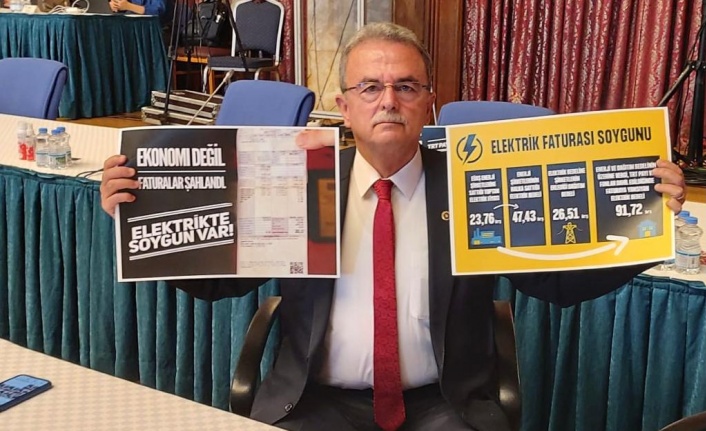 CHP’Lİ GİRGİN TBMM’DE 1 YILLIK ELEKTRİK FATURALARINI KARŞILAŞTIRDI
