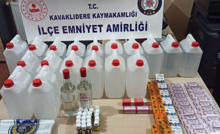 Kavaklıdere’de 87 Litre Etil Alkol Ele Geçirildi