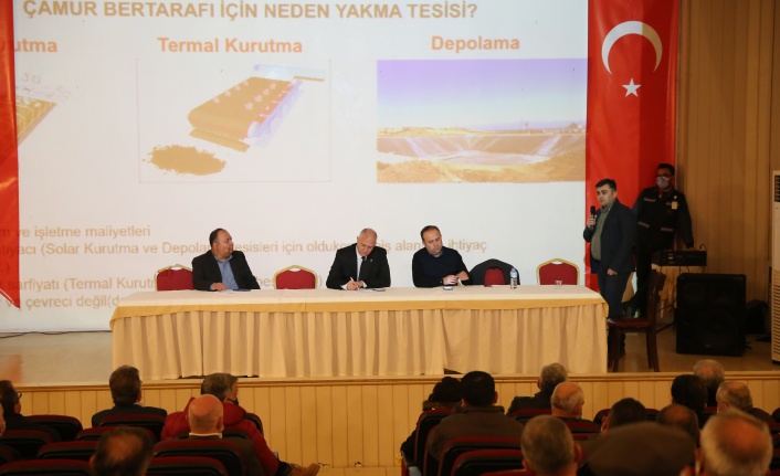 ÇAMUR ARITMA TESİSİ İÇİN BİLGİLENDİRME TOPLANTISI YAPILDI
