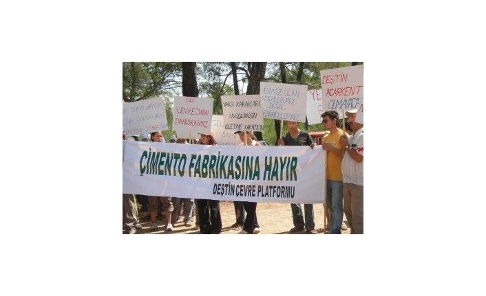 DEŞTİN ÇEVRE PLATFORMU’NDAN CHP’LİLERE ÇİMENTO FABRİKASI SORUSU: 150 Mİ BÜYÜK 1 MİLYON MU?”