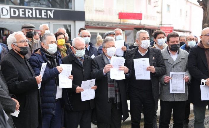 CHP’LİLERDEN FATURA TEPKİSİ