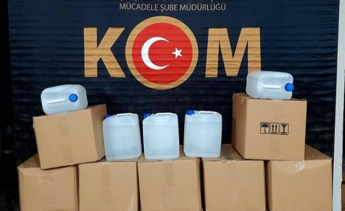 Yatağan’da 450 litre etil alkol ele geçirildi