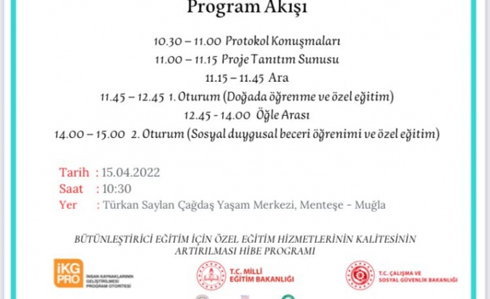 YATAĞAN TEK MEHMET AKİF ERSOY İLKOKULU  BÜTÜNLEŞTİRİCİ EĞİTİM İÇİN SOSYAL-DUYGUSAL-DOĞAL ÖĞRENME ADIMLARI PROJESİ AÇILIŞ VE TANITIM LANSMANI YAPILIYOR