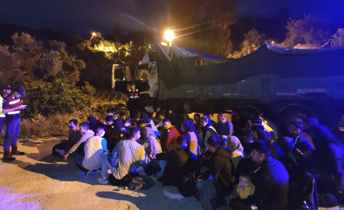 96 GÖÇMEN DAHA YATAĞAN’DA YAKALANDI