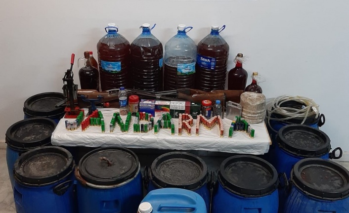 YATAĞAN’DA KAÇAK ALKOL OPERASYONU