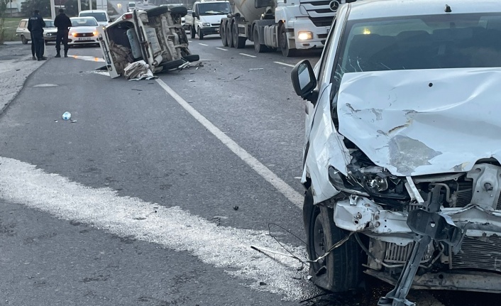 Yatağan’da kaza, araç takla attı!