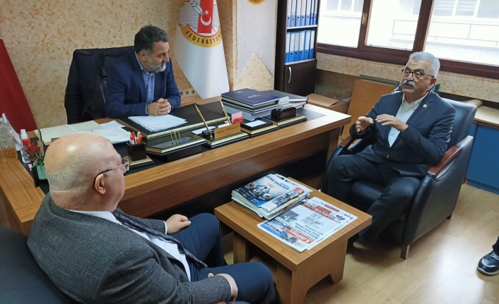 AKKAYA, MUĞLA GAZETECİLER CEMİYETİNİ ZİYARET ETTİ