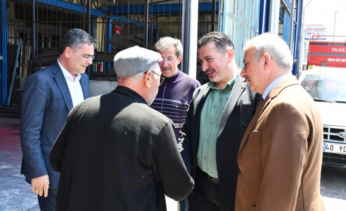 Mete ve Tekin Yatağan’da seçim çalışmasına devam etti