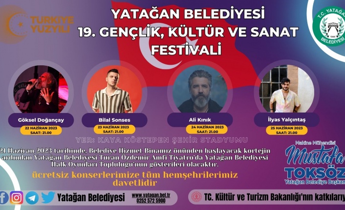 Yatağan, 5 gün boyunca festival coşkusu yaşayacak