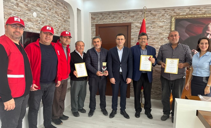 Yatağan’da rekor bağışçılara ödülleri verildi