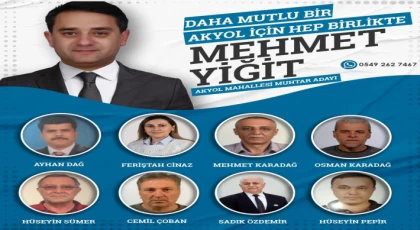 Mehmet Yiğit, muhtar adaylığını açıkladı