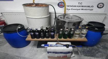 YATAĞAN'DA KAÇAK ALKOL OPERASYONU