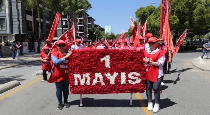 01 MAYIS EMEK VE DAYANIŞMA GÜNÜ MUĞLA’DA ÇOŞKUYLA KUTLANDI