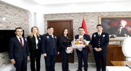 Polis Haftası’nda Kaymakam Kılıç’a Anlamlı Ziyaret