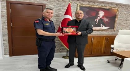 Tuğgeneral Emrullah Büyük’ten Kaymakam Turgay İlhan’a Nezaket Ziyareti