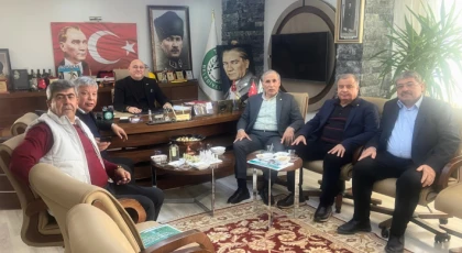 BAŞKAN GÜNAY, İŞ İNSANLARINI MAKAMINDA AĞIRLADI