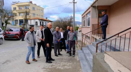 BAŞKAN GÜNAY TURGUT MAHALLESİ’NDE ÇALIŞMALARI İNCELEDİ