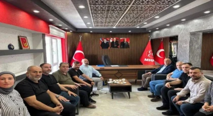KAYMAKAM İLHAN’DAN MHP YATAĞAN İLÇE BAŞKANLIĞI’NA ZİYARET